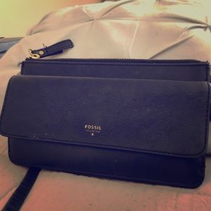 Black Fossil wallet purse
